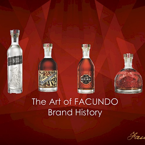 Four Facundo Bacardi Bottles; The Art of Facundo, Brand History