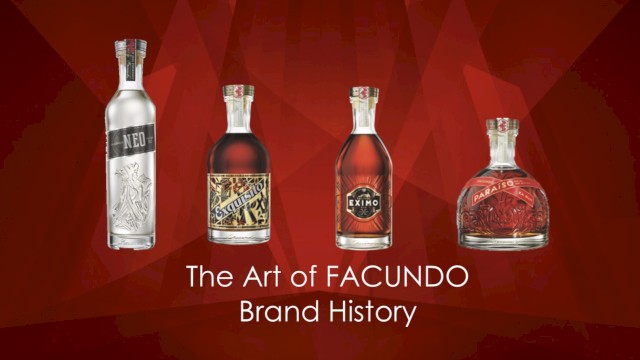 Four Facundo Bacardi Bottles; The Art of Facundo, Brand History