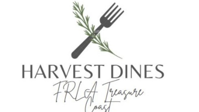 A fork with herbs and the words 